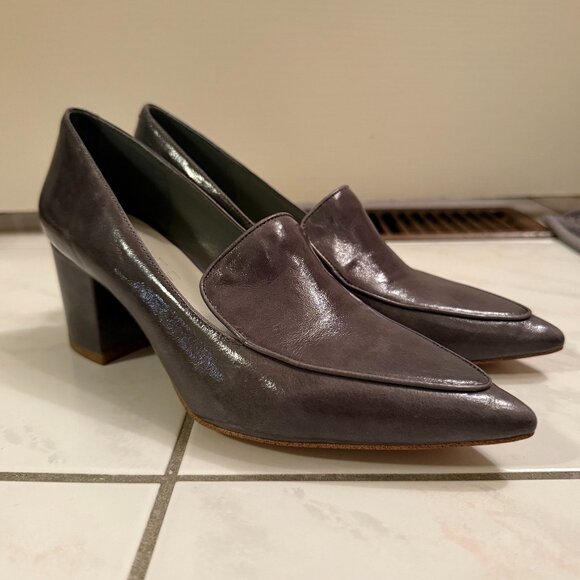 1.State Grey Leather Heels US 6 - Picture 2 of 4